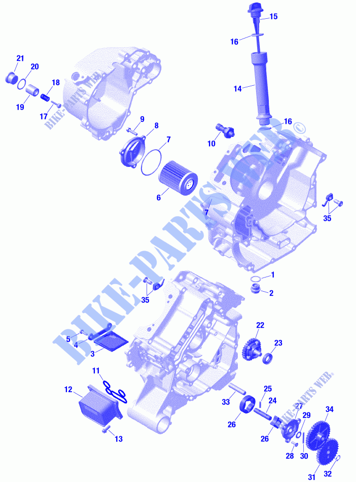Rotax   Lubrification Du Moteur   Sauf LTD CAB pour Can-Am DEFENDER PRO LONE STAR EDITION HD10 de 2021