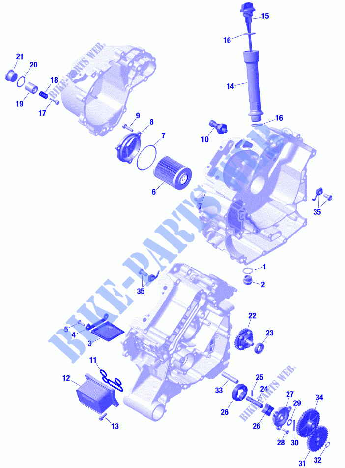 Rotax   Lubrification Du Moteur pour Can-Am DEFENDER MAX X MR HD10 de 2021