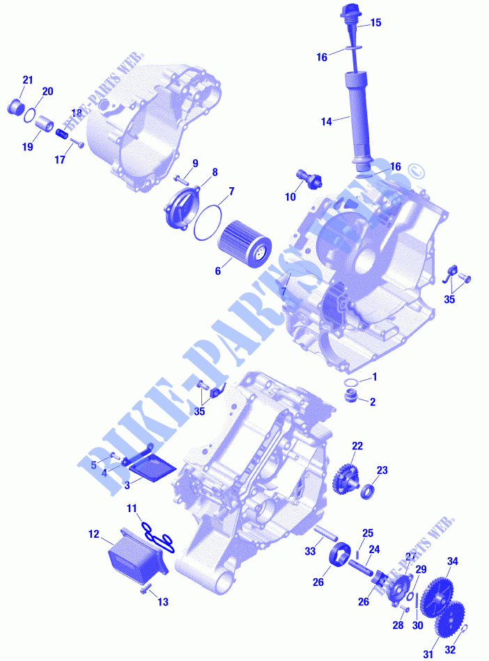 Rotax   Lubrification Du Moteur pour Can-Am DEFENDER MAX HD10 de 2021