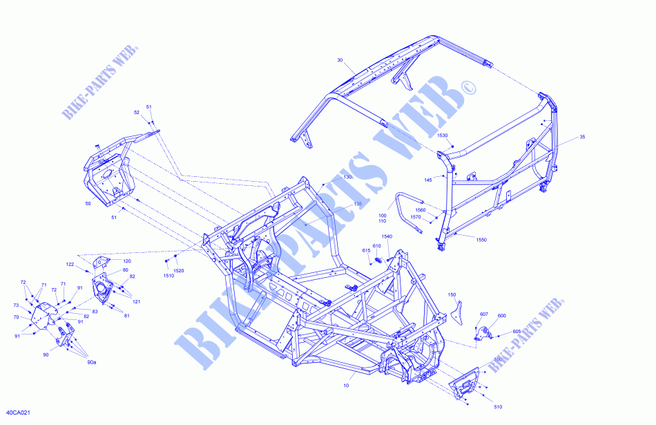 Châssis   Système pour Can-Am DEFENDER CAB HD8 de 2021