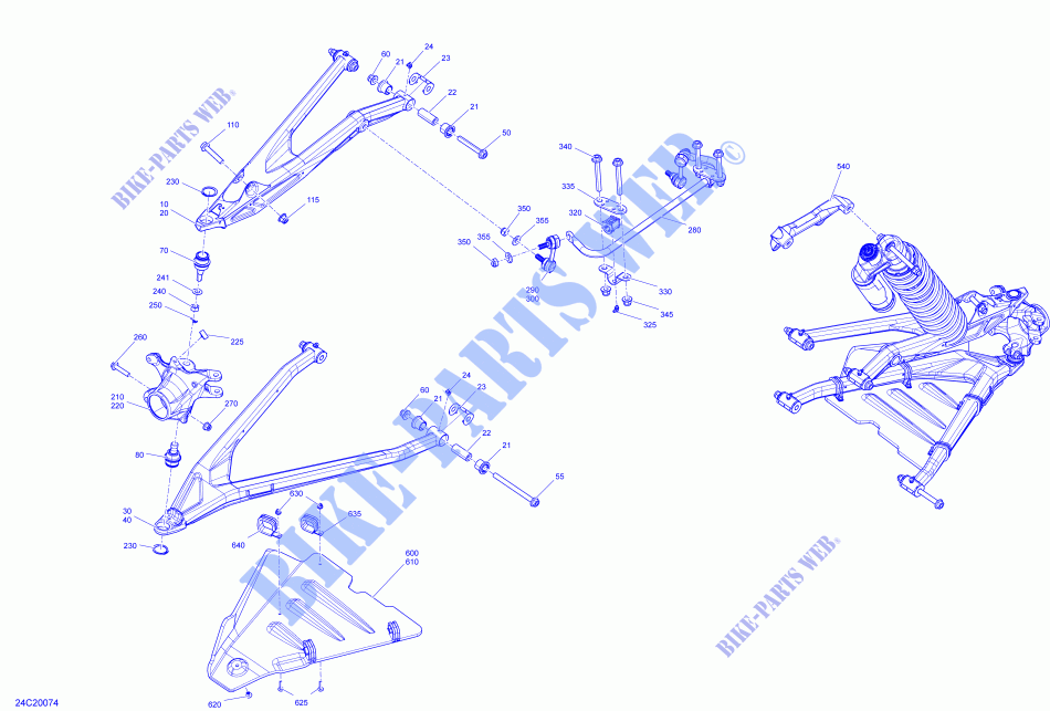 Suspension Avant pour Can-Am MAVERICK TURBO RR X RC de 2020