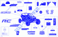 Décalques   Turbo R   XRC   Amérique Du Nord pour Can-Am MAVERICK TURBO R de 2019