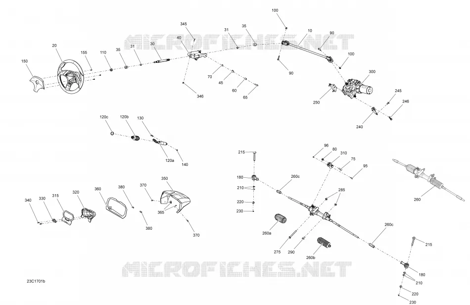 Direction - Sauf Ensemble STD Can-Am SSV COMMANDER MAX 2017 COMMANDER MAX  COMMANDER MAX