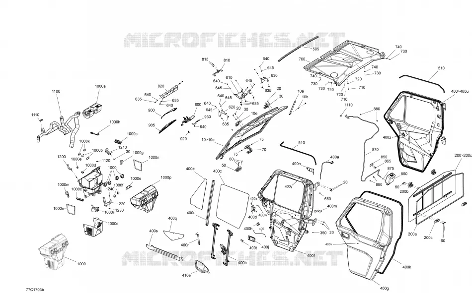Cabine Fermée - Unité De Chauffage Can-Am SSV DEFENDER HD8 / HD10 2017 DEFENDER HD8 / HD10  DEFENDER HD8 / HD10