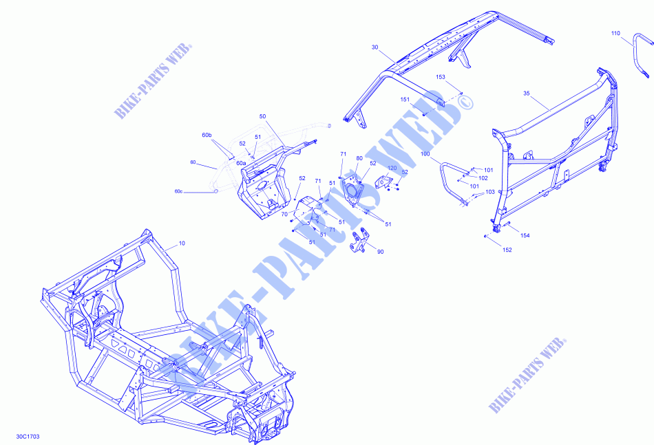 Châssis   Tous les Modèles pour Can-Am DEFENDER HD8 / HD10 de 2017