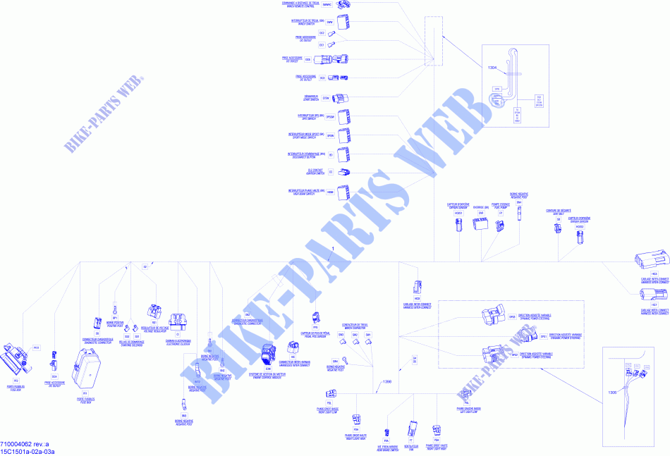 Câblage Électrique Main Harness_15C1502a pour Can-Am COMMANDER 1000 de 2015