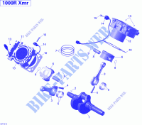 Vilebrequin, Piston Et Cylindre _02R1513 pour Can-Am MAVERICK X MR 1000 de 2015