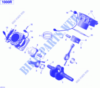 Vilebrequin, Piston Et Cylindre _02R1512 pour Can-Am MAVERICK XDS-DPS 1000 de 2015