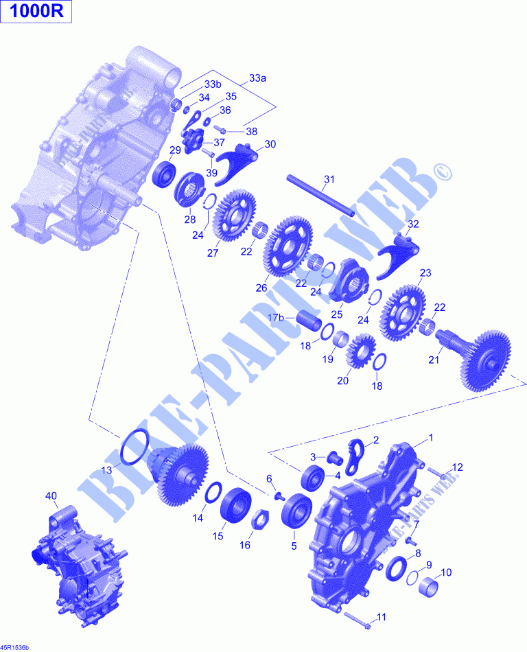 Boîte De Vitesses 2 Turbo_45R1536b pour Can-Am MAVERICK XDS-DPS 1000 de 2015