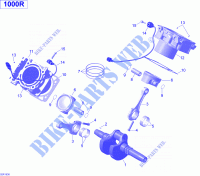 Vilebrequin, Piston Et Cylindre Turbo _02R1536 pour Can-Am MAVERICK MAX XDS-DPS 1000 de 2015