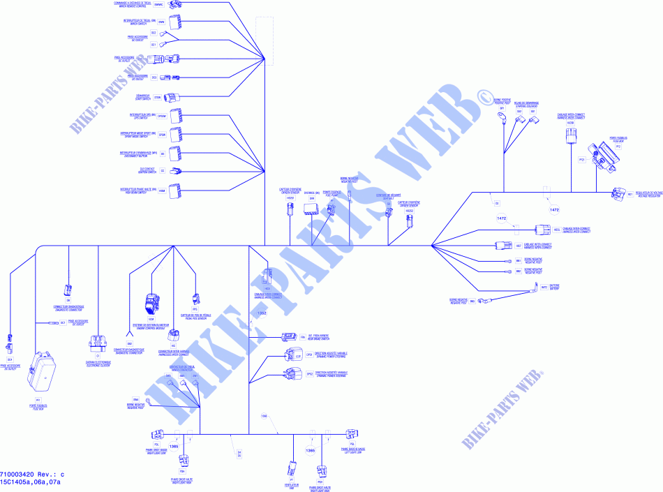 Câblage Électrique Main_15C1406a pour Can-Am MAVERICK X MR 1000 de 2014