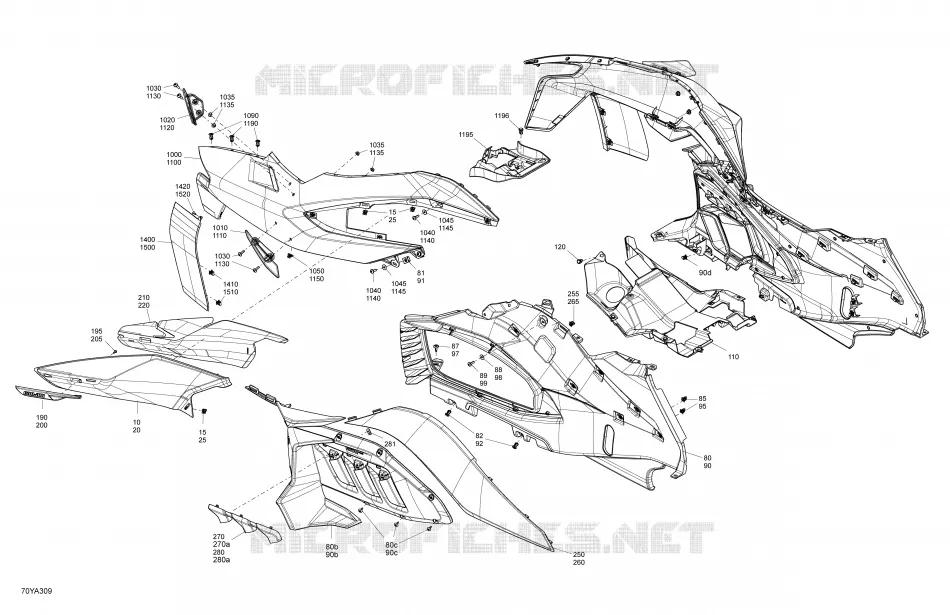 Lot De 3 Cache-Essieux Chromés Pour CanAm Ryker - Aluminium CNC, Numéro OEM 41411