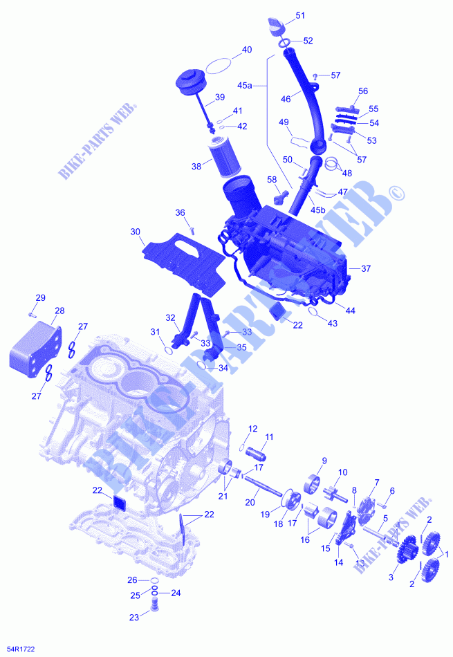 Rotax   Lubrification du Moteur pour Can-Am SPYDER RT LIMITED EDITION CHROME (FABRIQUE APRES 09/2020) de 2021