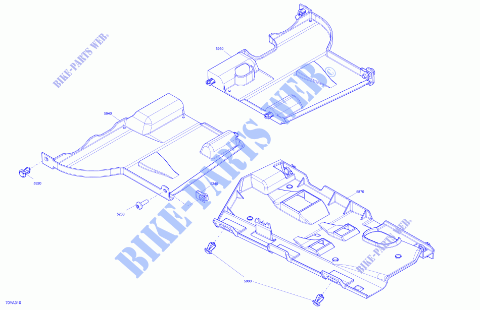 Carrosserie   Plaque de Protection pour Can-Am SPYDER RT (FABRIQUE APRES 09/2020) de 2021