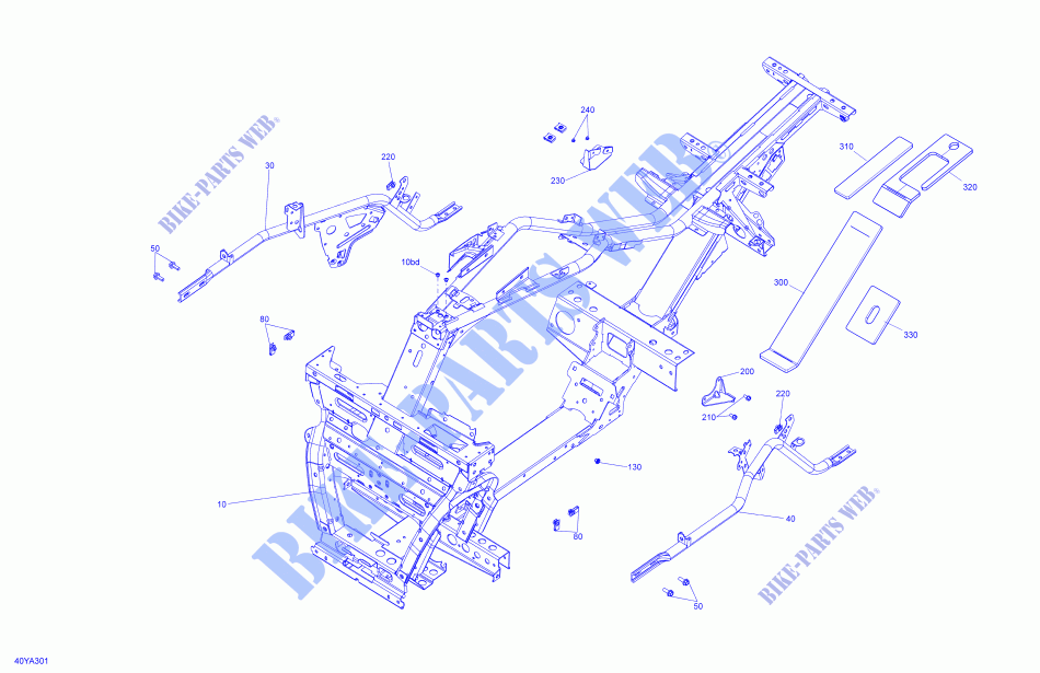 Châssis   Système pour Can-Am SPYDER RT (FABRIQUE APRES 09/2020) de 2021