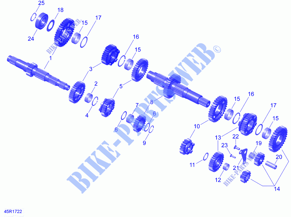 Rotax   Boîte de Vitesses pour Can-Am SPYDER RT (FABRIQUE APRES 09/2020) de 2021