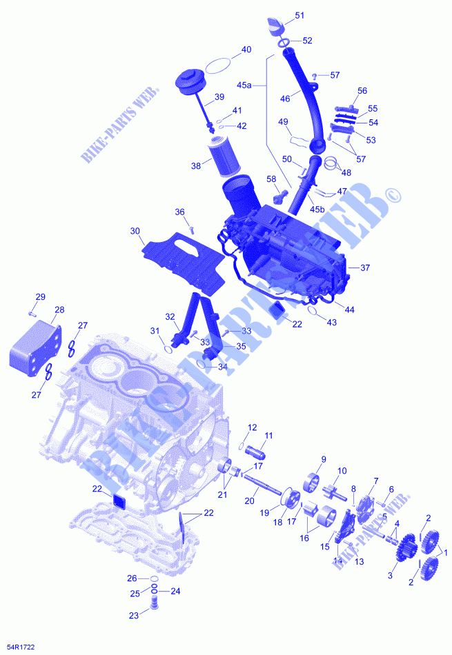 Rotax   Lubrification du Moteur pour Can-Am SPYDER RT (FABRIQUE APRES 09/2020) de 2021