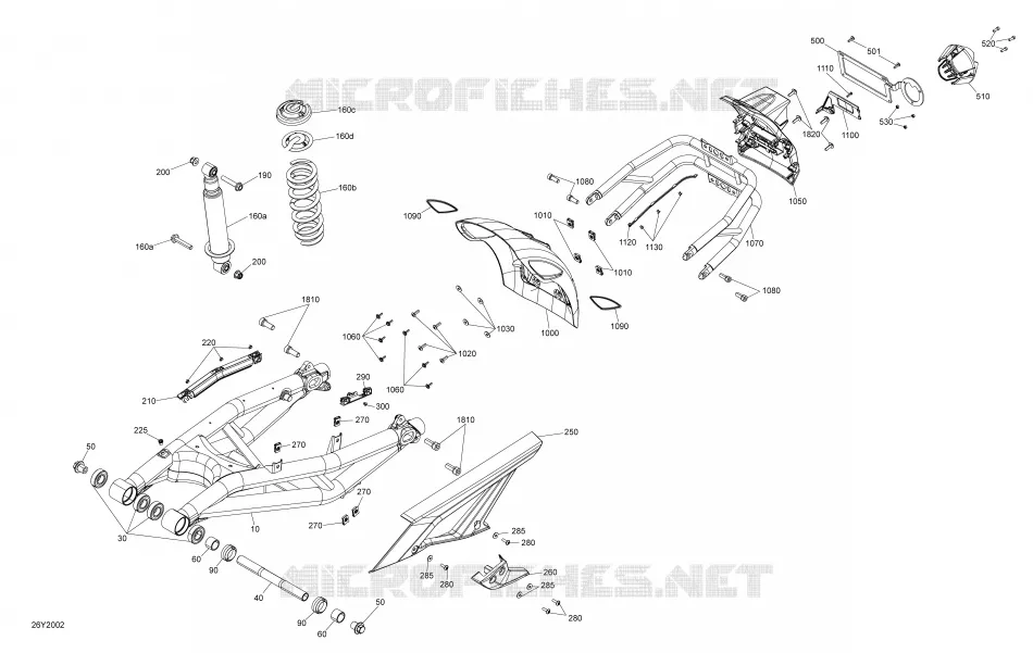Suspension, Arrière Can-Am On-Road SPYDER F3 S SE6 2020 SPYDER F3 S SE6  SPYDER F3 S SE6