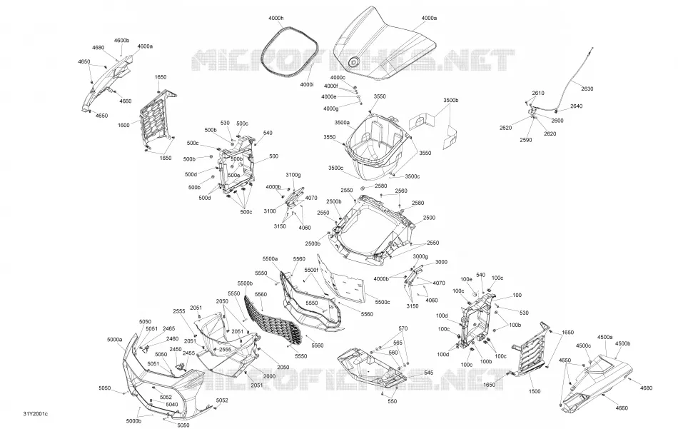 Carrosserie Et Accessoires Coffre de Rangement Can-Am On-Road SPYDER F3 SE6 2020 SPYDER F3 SE6  SPYDER F3 SE6