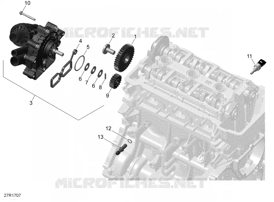 Refroidissement Moteur - Tous les Modèles Can-Am On-Road SPYDER F3 SE6 2018 SPYDER F3 SE6  SPYDER F3 SE6