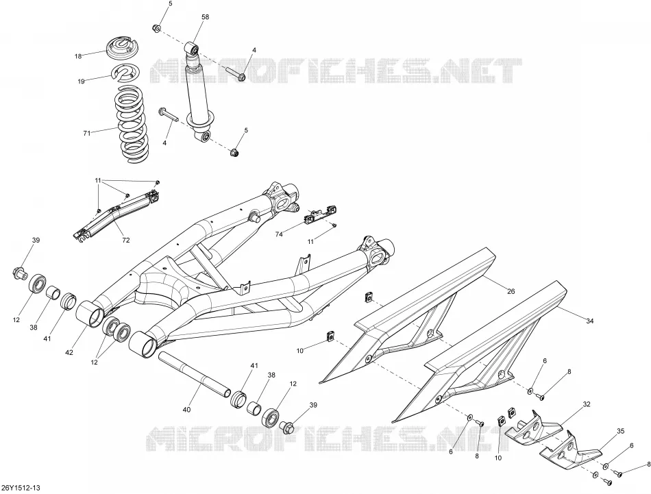Suspension, Arrière _26Y1512 Can-Am On-Road SPYDER F3 SE6 2015 SPYDER F3 SE6  SPYDER F3 SE6