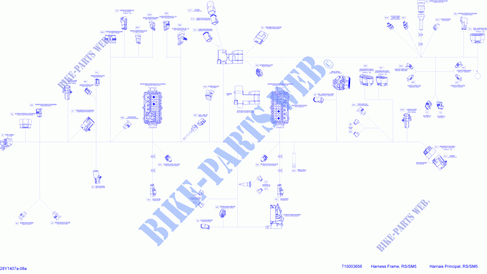 Câblage Électrique SM5_28Y1407a pour Can-Am SPYDER RS SM5 de 2014