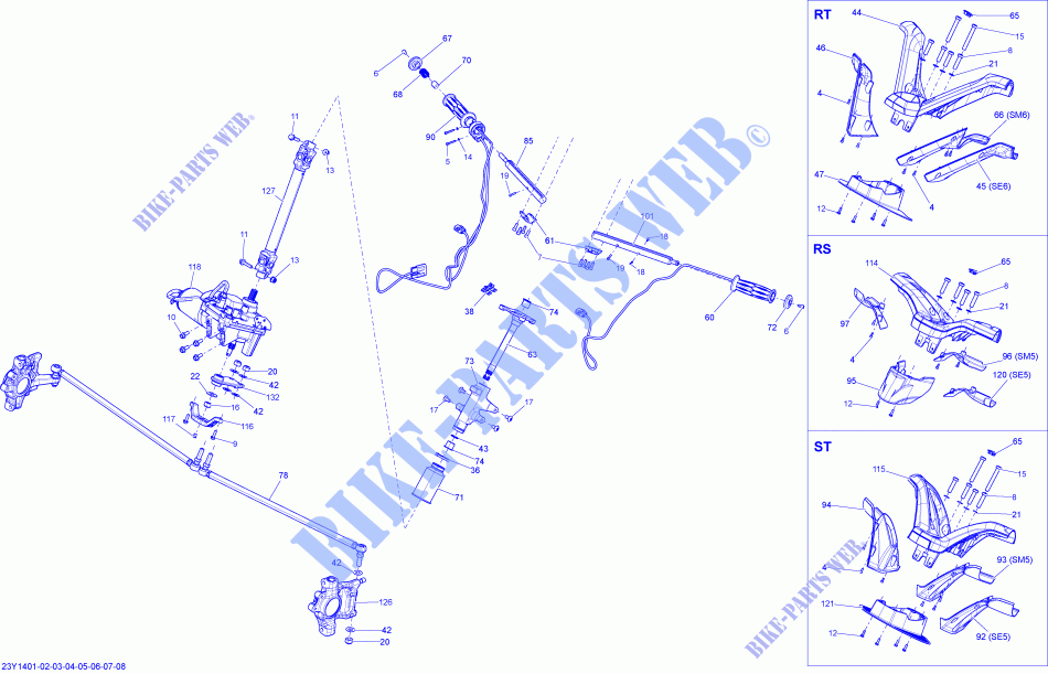 Direction _23Y1407 pour Can-Am SPYDER RS SM5 de 2014