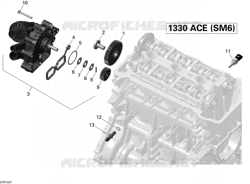 Refroidissement Moteur Can-Am On-Road SPYDER RT SM6 2014 SPYDER RT SM6  SPYDER RT SM6