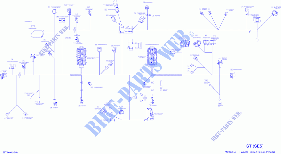 Câblage Châssis SE5_28Y1404b pour Can-Am SPYDER ST SE5 de 2014