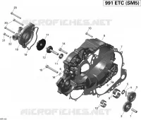 Couvercle Embrayage Et Pompe À Eau pour Can-Am SPYDER ST SM5 de 2014