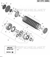 Embrayage pour Can-Am SPYDER ST SM5 de 2014