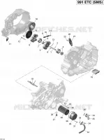 Lubrification Du Moteur pour Can-Am SPYDER ST SM5 de 2014