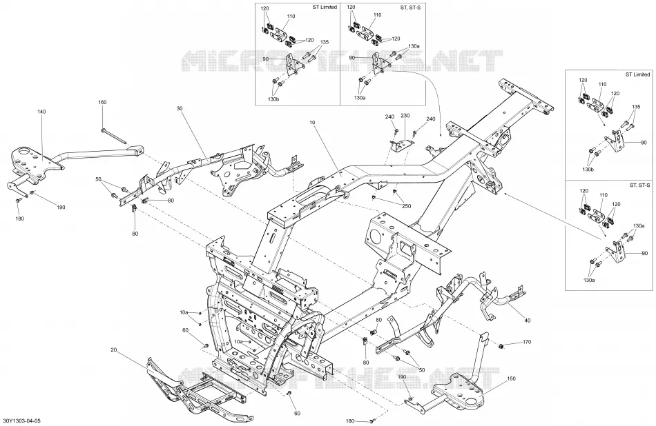 Châssis Can-Am On-Road SPYDER ST / ST-S SE5 2013 SPYDER ST / ST-S SE5  SPYDER ST / ST-S SE5