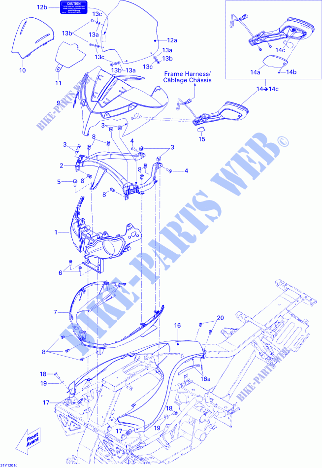 Carrosserie Et Accessoires Console pour Can-Am SPYDER RS SM5 de 2012