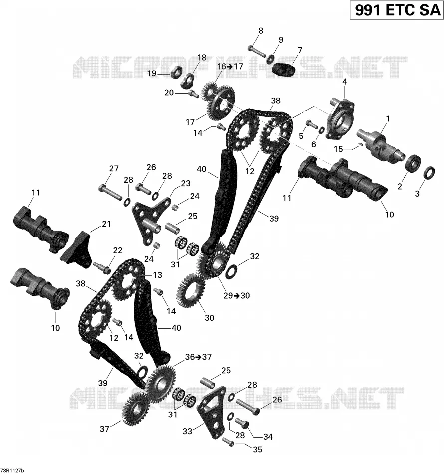 Entraînement De Soupapes pour Can-Am SPYDER RT SE5 de 2011 # CAN-AM ...
