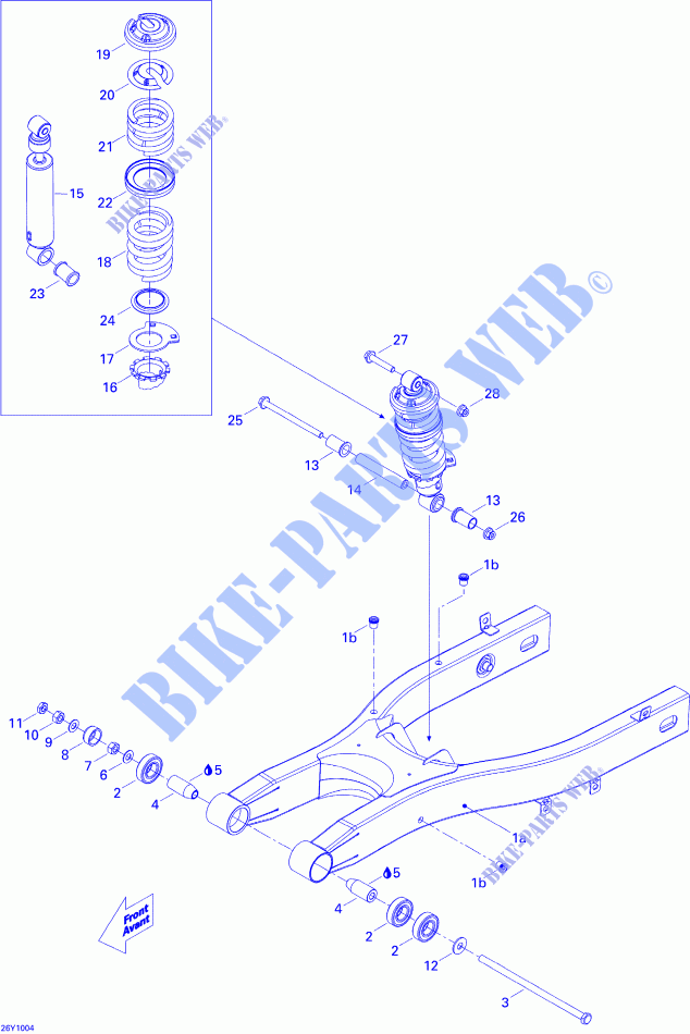Suspension, Arrière SM5 Manual pour Can-Am SPYDER RS SM5 de 2010