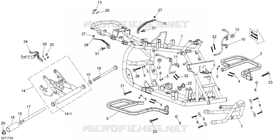 Châssis Can-Am ATV DS 70 2021 DS 70  DS 70