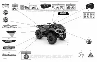 Carrosserie   Décalques pour Can-Am OUTLANDER X MR 650 de 2021