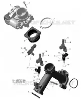 Rotax   Collecteur Admission Air Et Carter De Papillon Version 2 pour Can-Am OUTLANDER X MR 650 de 2021