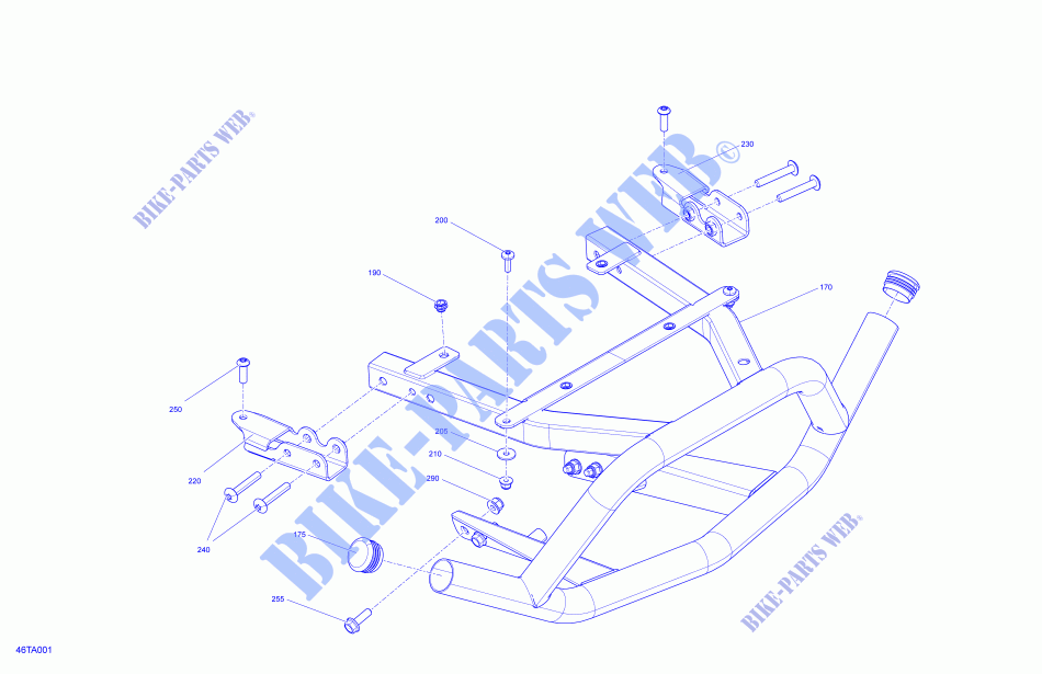 Carrosserie   Pare Choc Arrière pour Can-Am RENEGADE X MR 1000R (VISCO-4LOK) de 2021