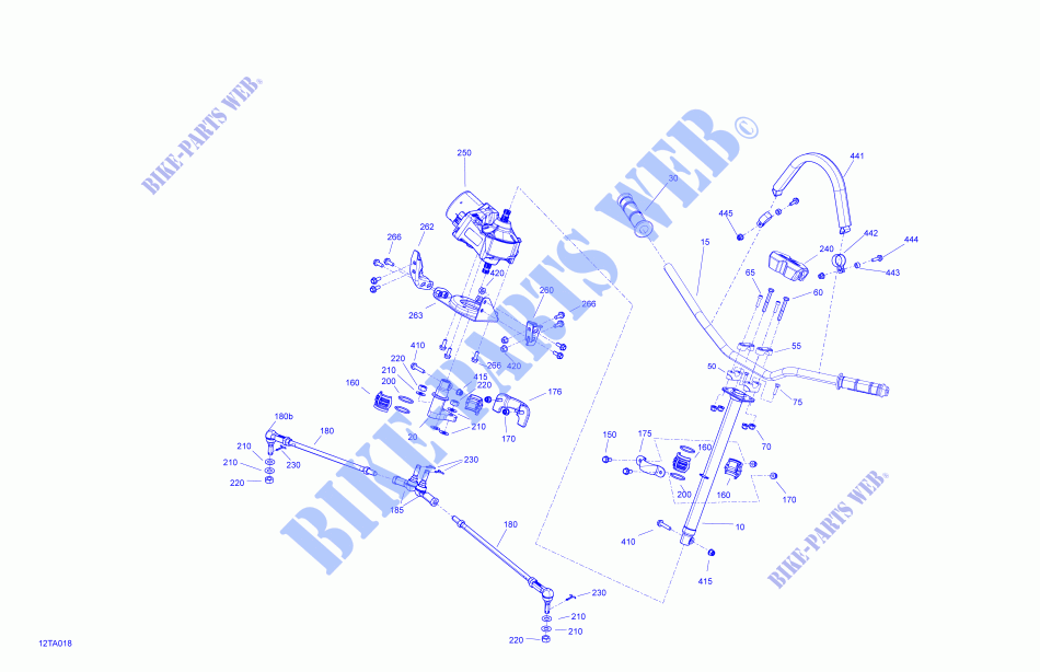 Mécanique   Direction pour Can-Am RENEGADE X MR 1000R (VISCO-4LOK) de 2021