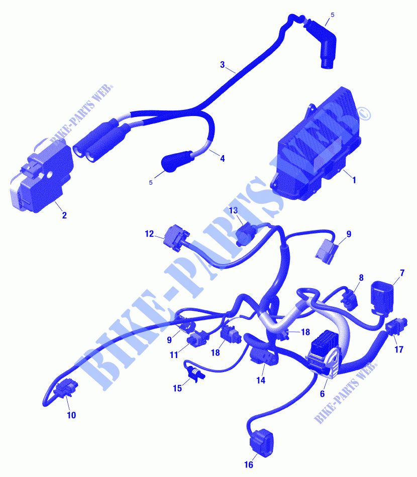 Rotax   Câblage Moteur Et Module Électronique    Avec Différentiel GRIP pour Can-Am RENEGADE X MR 1000R (VISCO-4LOK) de 2021