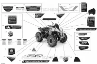 Décalques   XMR pour Can-Am RENEGADE X MR 570 de 2020