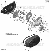 Transmission   570 EFI pour Can-Am RENEGADE X MR 570 de 2020