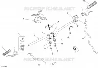 Guidon pour Can-Am DS 90 X de 2017