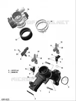 Collecteur Admission Air et Carter de Papillon   1000R EFI pour Can-Am OUTLANDER 1000R de 2016