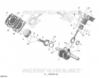 Vilebrequin et Pistons   650 EFI pour Can-Am OUTLANDER X MR 650 de 2016