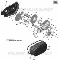 Transmission   570 EFI pour Can-Am OUTLANDER 570 de 2016