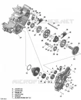 Boîte de Vitesses et Composantes   GBPS   6x6 pour Can-Am OUTLANDER 6X6 650 de 2016