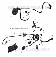Câblage Moteur et Module Électronique   650 EFI (Ensemble PRO) pour Can-Am OUTLANDER 6X6 650 de 2016